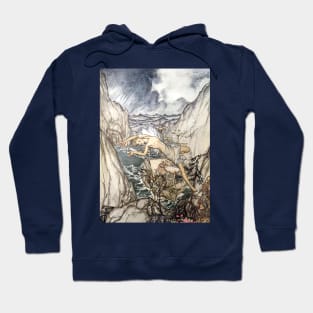 Ariel and the King's Ship in Harbor - The Tempest, Arthur Rackham Hoodie
